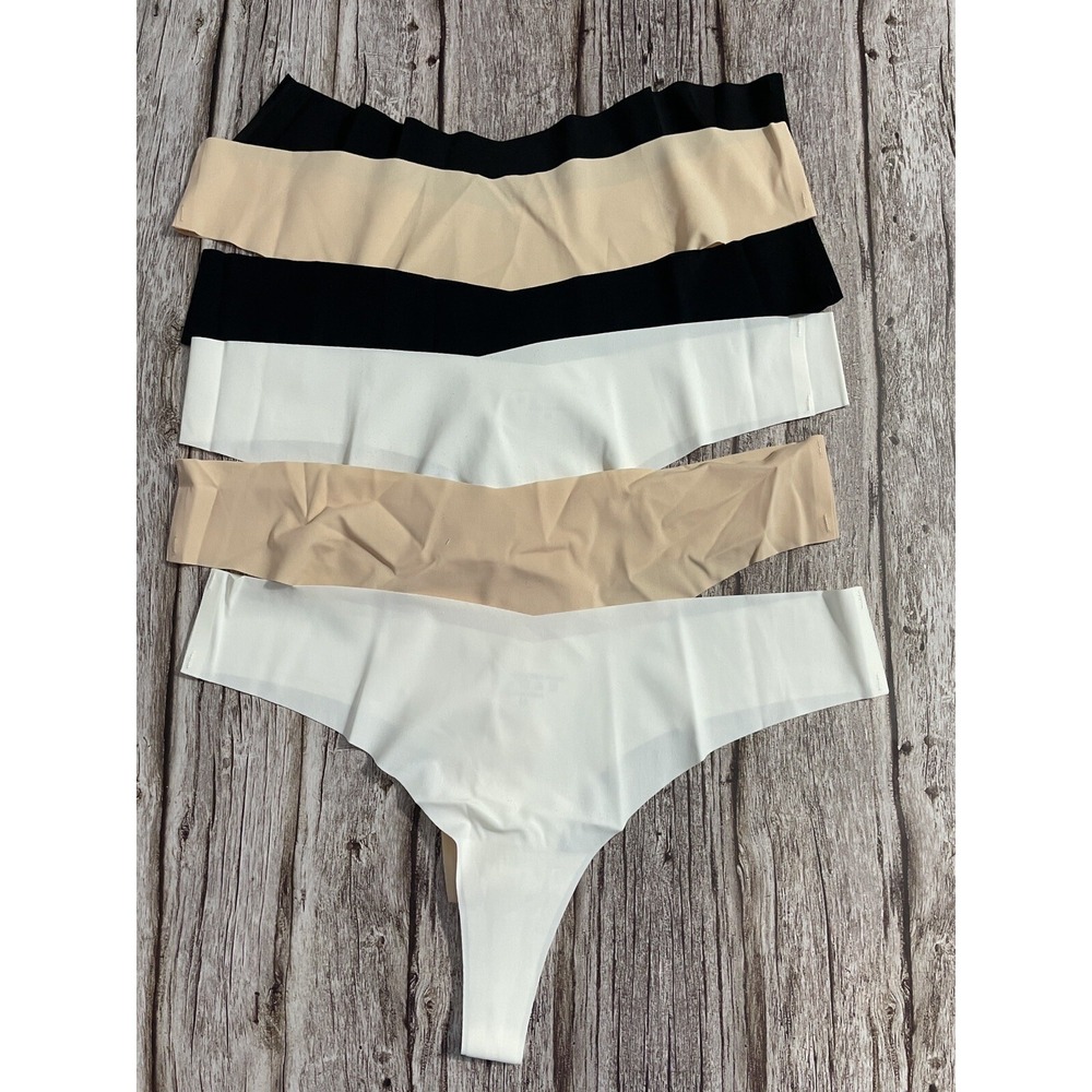 DEANGELMON Seamless Thongs for Women No Show Thong‎ Underwear Comfortable Sz M